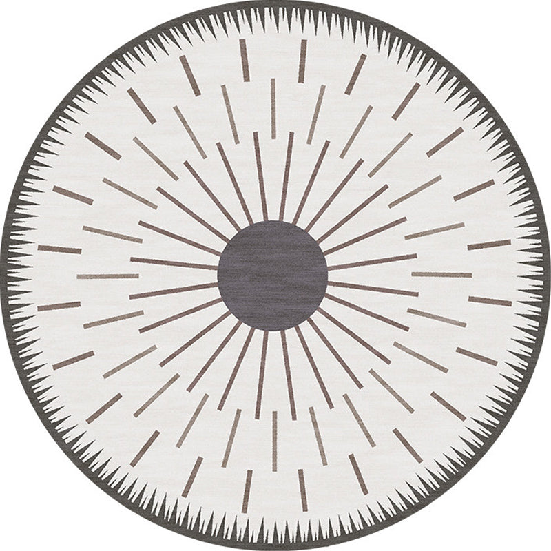 Scandinavian Starburst Area Rug Soft Color Synthetics Carpet Pet Friendly Indoor Rug for Home Decor