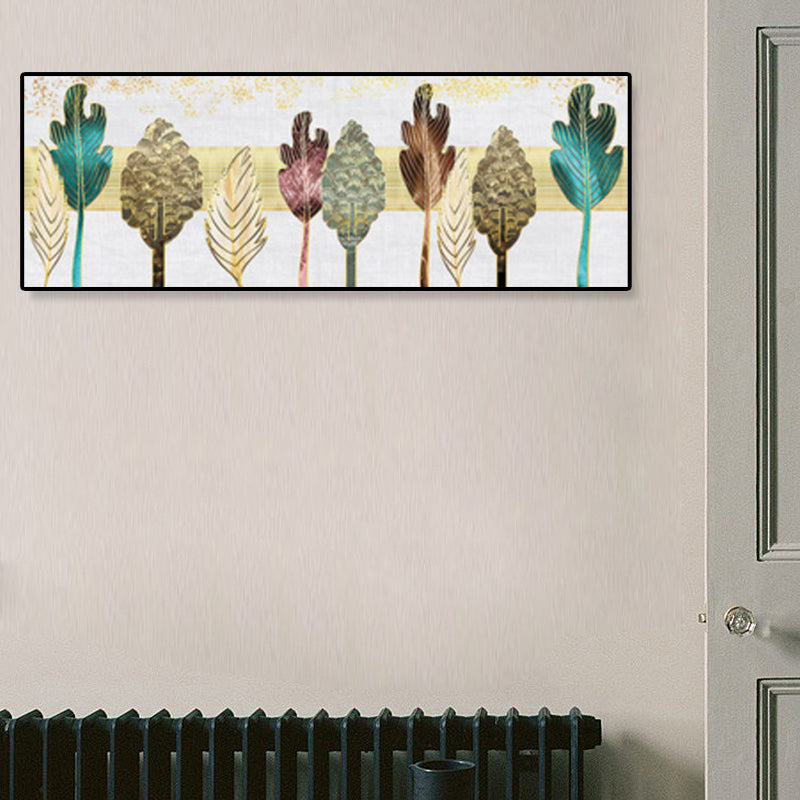 Textured Still Life Drawing Wall Art Canvas Nordic Style Wall Decor for Living Room