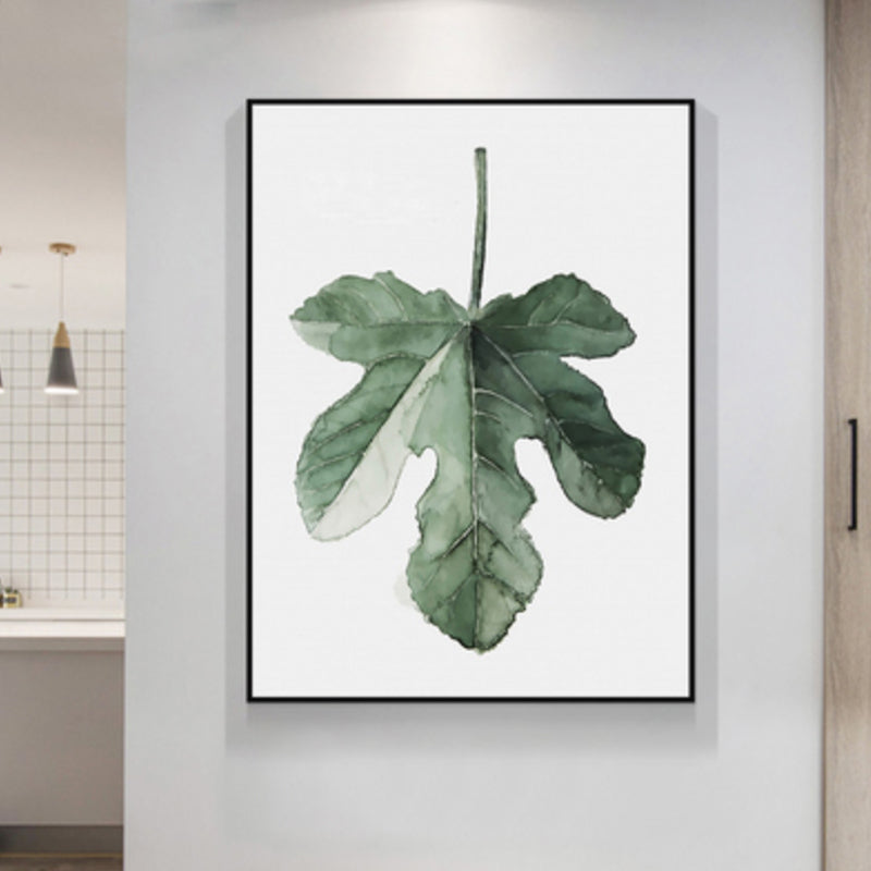 Minimalistische Botanics canvas print zachte kleur getextureerde muurkunst voor keuken, meerdere maten