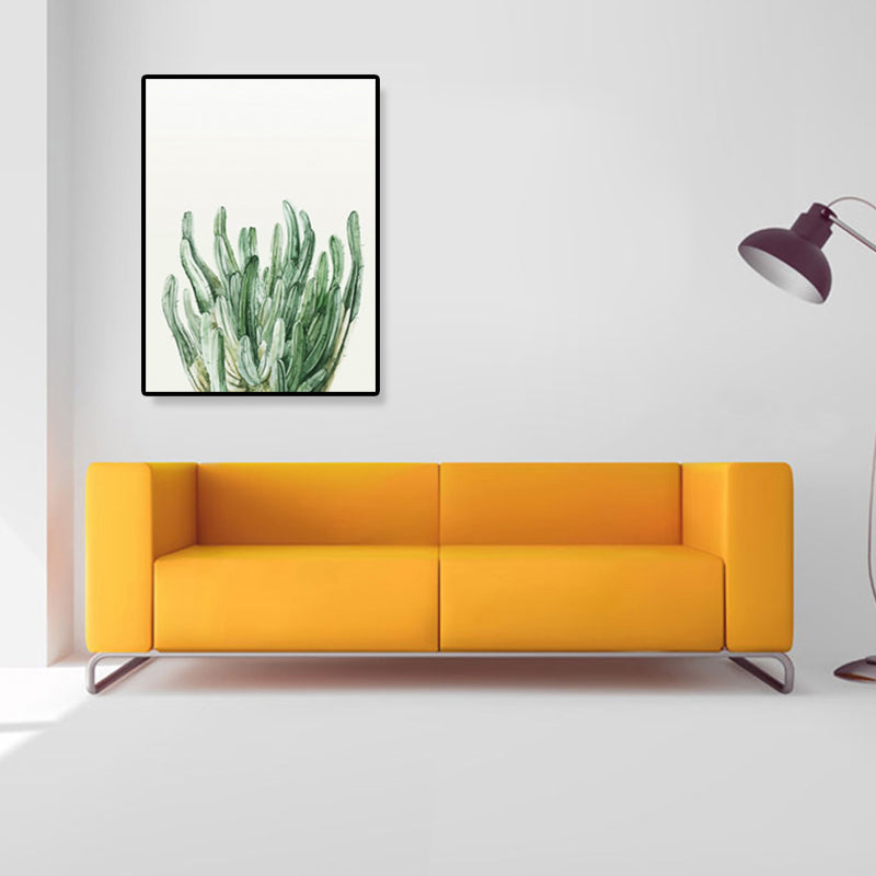 Minimalistische Botanics canvas print zachte kleur getextureerde muurkunst voor keuken, meerdere maten