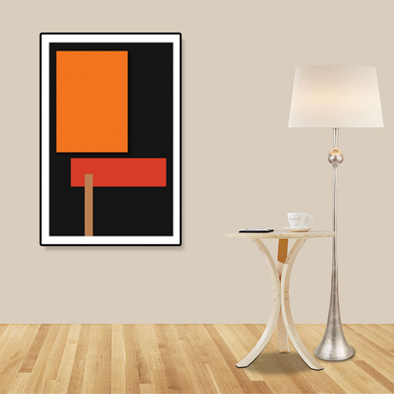 Zeitgenössische abstrakte Muster-Leinwandkunst, dunkle Farbe, Korridor-Wanddekoration, Größen optional