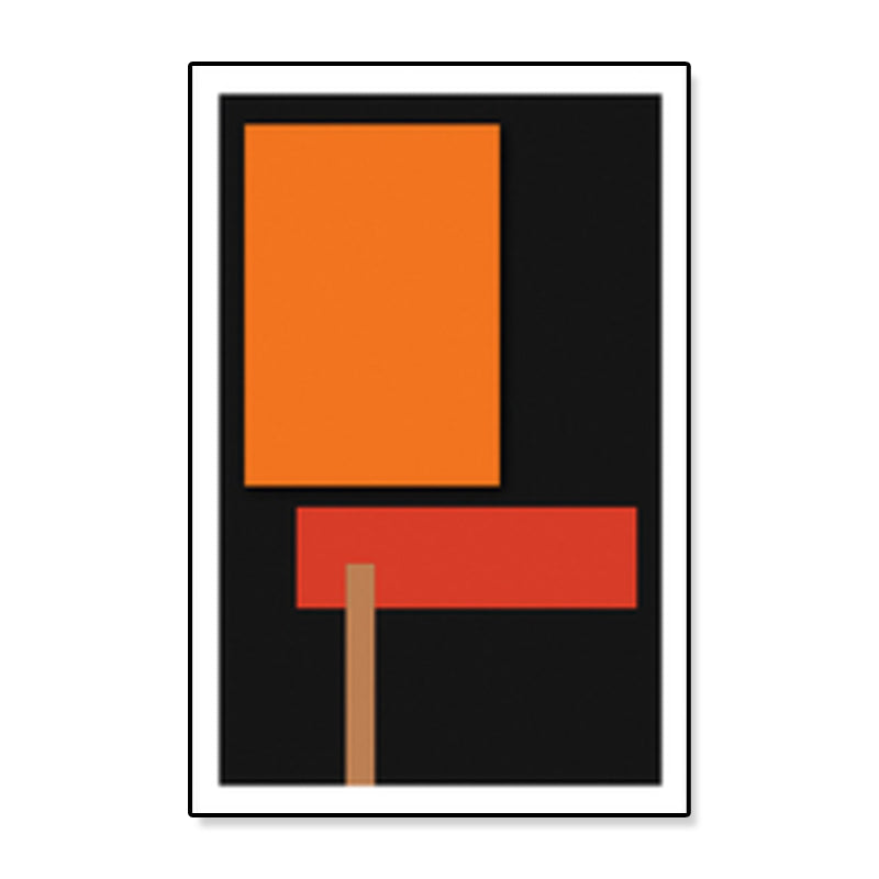 Zeitgenössische abstrakte Muster-Leinwandkunst, dunkle Farbe, Korridor-Wanddekoration, Größen optional