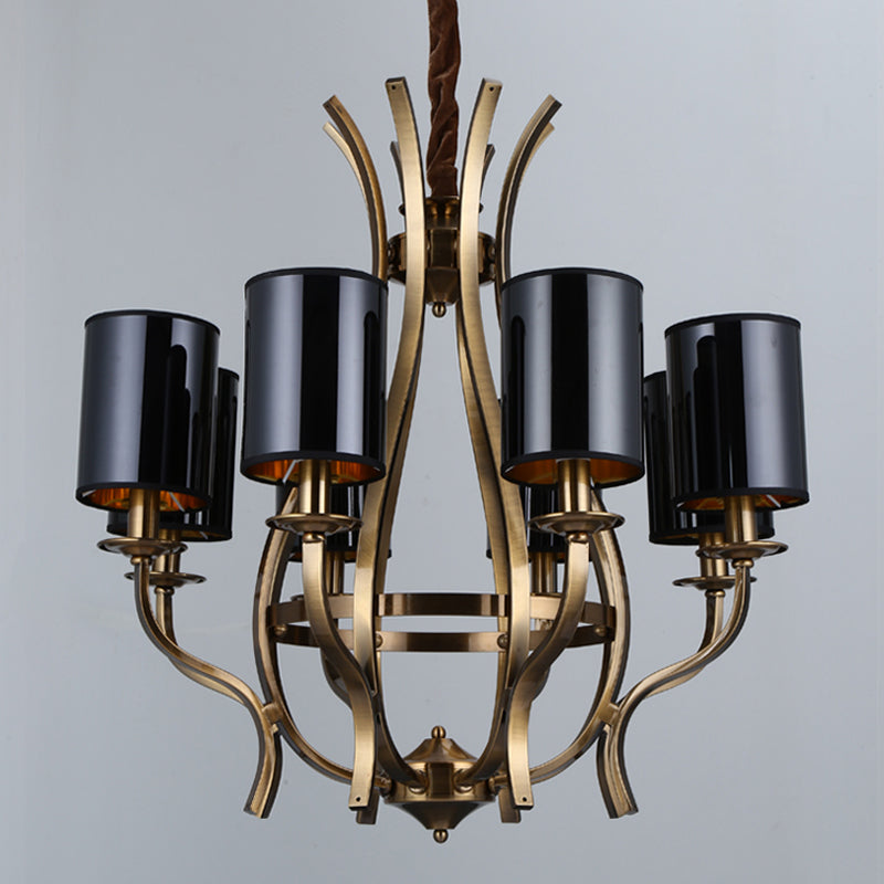 6/8 LICTES CYLINDER CHANDELIER FARMONS BLACK FAX PLACE PLADIER PLADE AVEC VASE IRER DESIGN