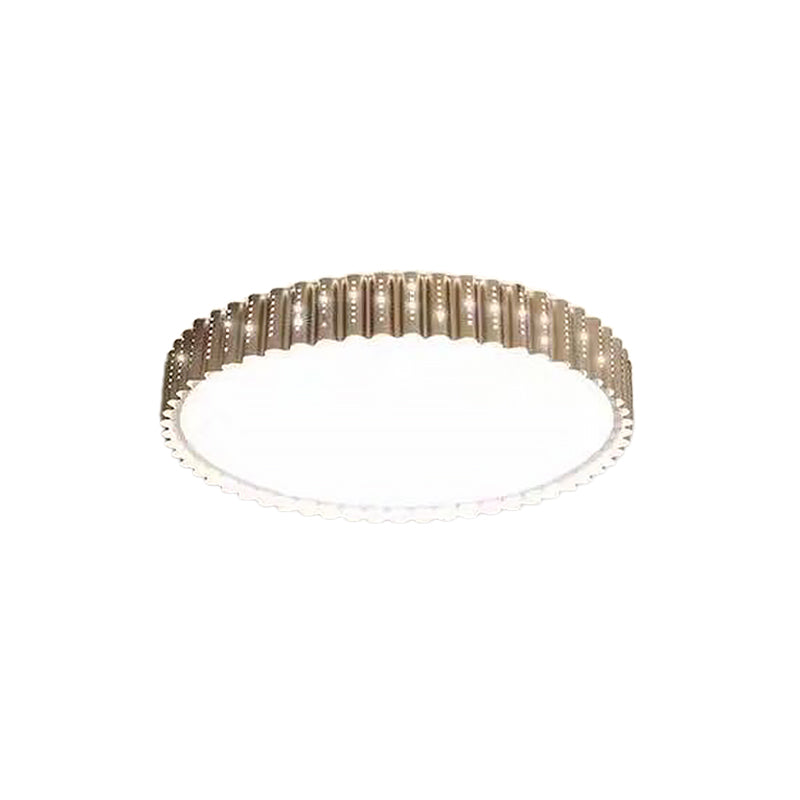 Square/Flower/Rectangle Flush Mount Light Modern Iron Gold LED Flushmount Ceiling Lamp in Warm/White Light with Circle Cutouts