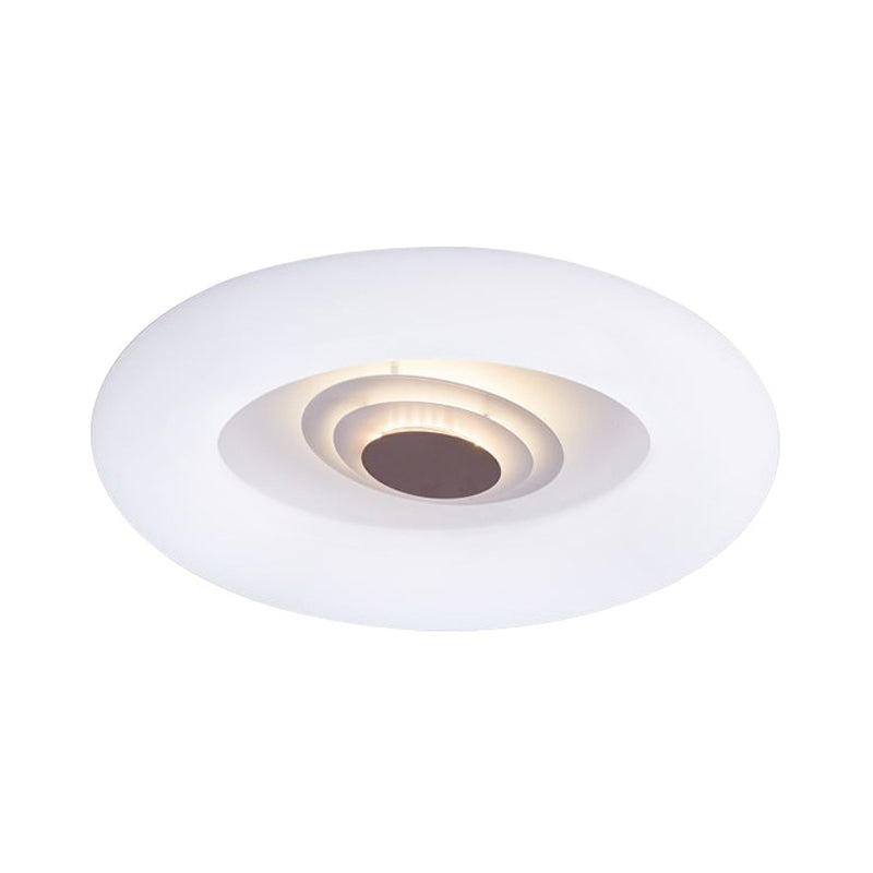 Oval/Triangle/Round Ceiling Flush Mount Contemporary Acrylic White LED Flush Mount Recessed Lighting for Living Room
