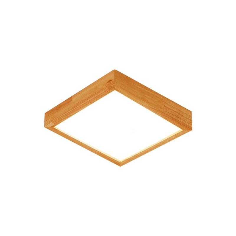 Plafoniera a scacchiera in legno nordico 1/6/9-Light Beige Lampada da incasso a luce calda/bianca per soggiorno