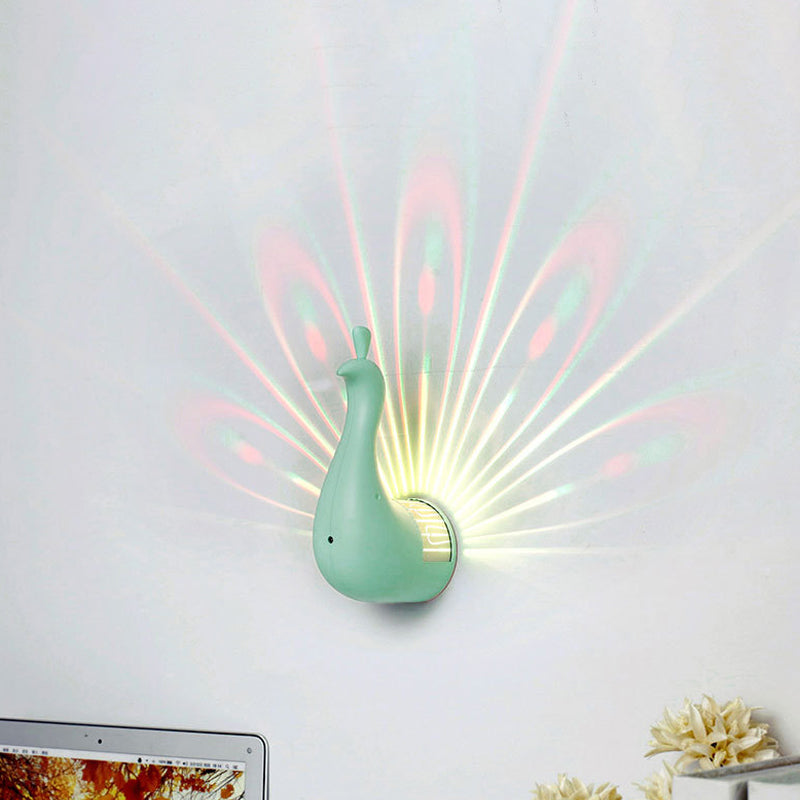 Creatief dieren Peacock Night Light Energy Saving Led Wall Lamp