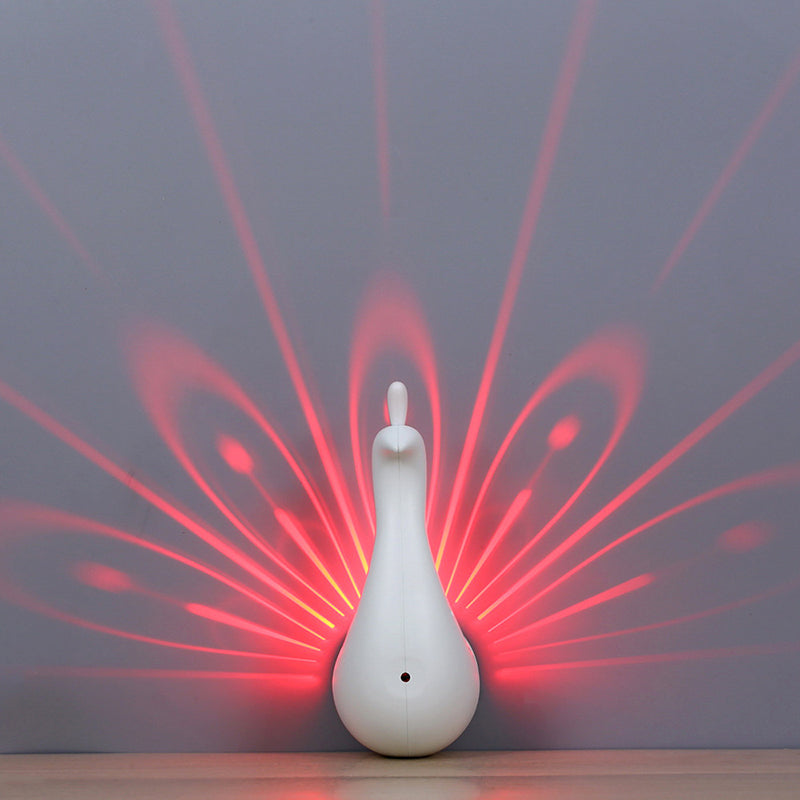 Animal Creative Animal Peacock Night Light Energy Saving Wall Light LED per la camera da letto per bambini del corridoio