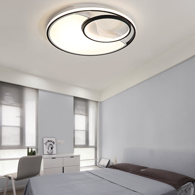 Sun Moon – plafonnier LED en acrylique, design moderne et Simple, luminaire décoratif de plafond, idéal pour une salle de bain, un couloir ou un couloir