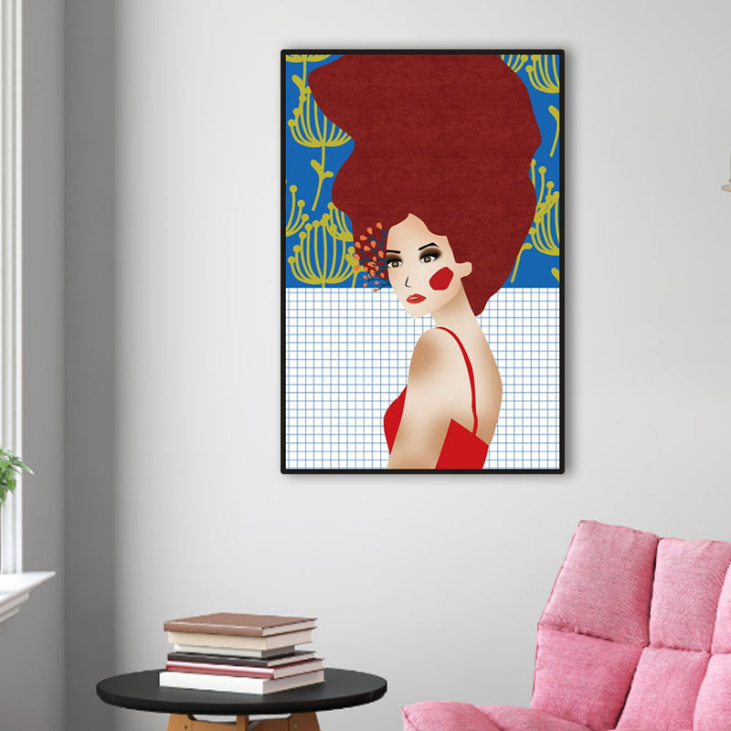 Blush Maiden Wall Art Decor Peinture sur toile de couleur pastel, texturée, plusieurs tailles