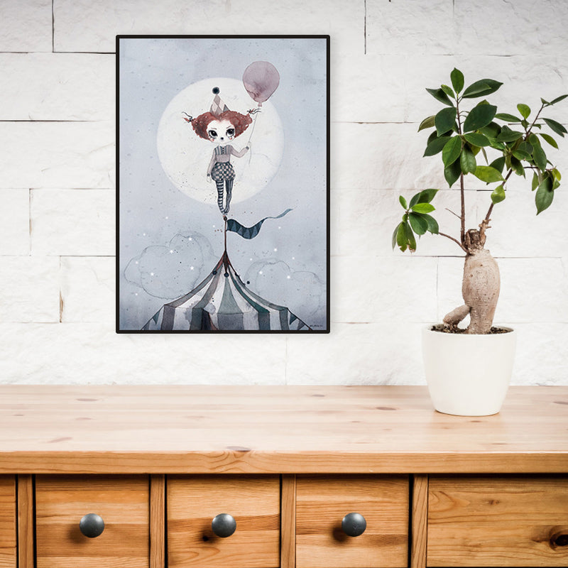 Vielseitiges Hirsch-Wanddekor in Pastellfarben, Gemälde im Kunststil für Kinder im Kinderzimmer