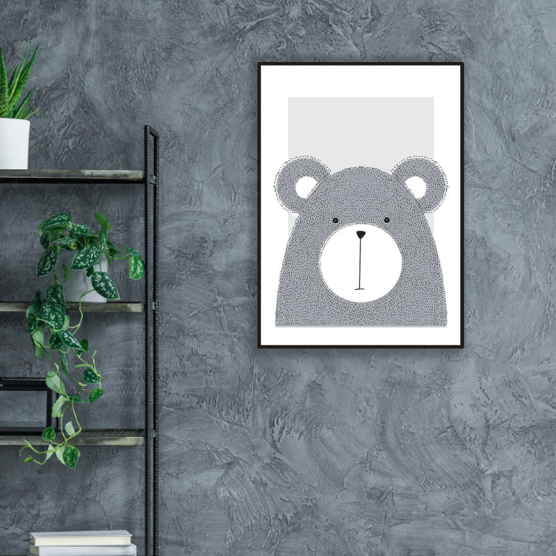 Kinderkunst, Wildtier-Wanddekoration, helle Farbe, Babyzimmer-Leinwand, mehrere Größen