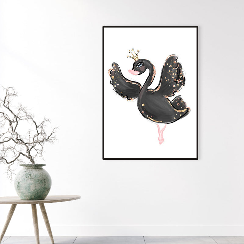 Kids Style Lively Dancing Canvas Soft Color Textured Painting for Bedroom, Multiple Sizes