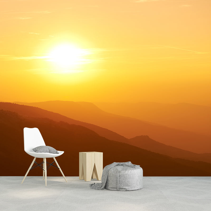 Dunkle Farbe Berglandschaft Wandbild schmutzabweisende Wanddekoration für Schlafzimmer, individuelle Größe