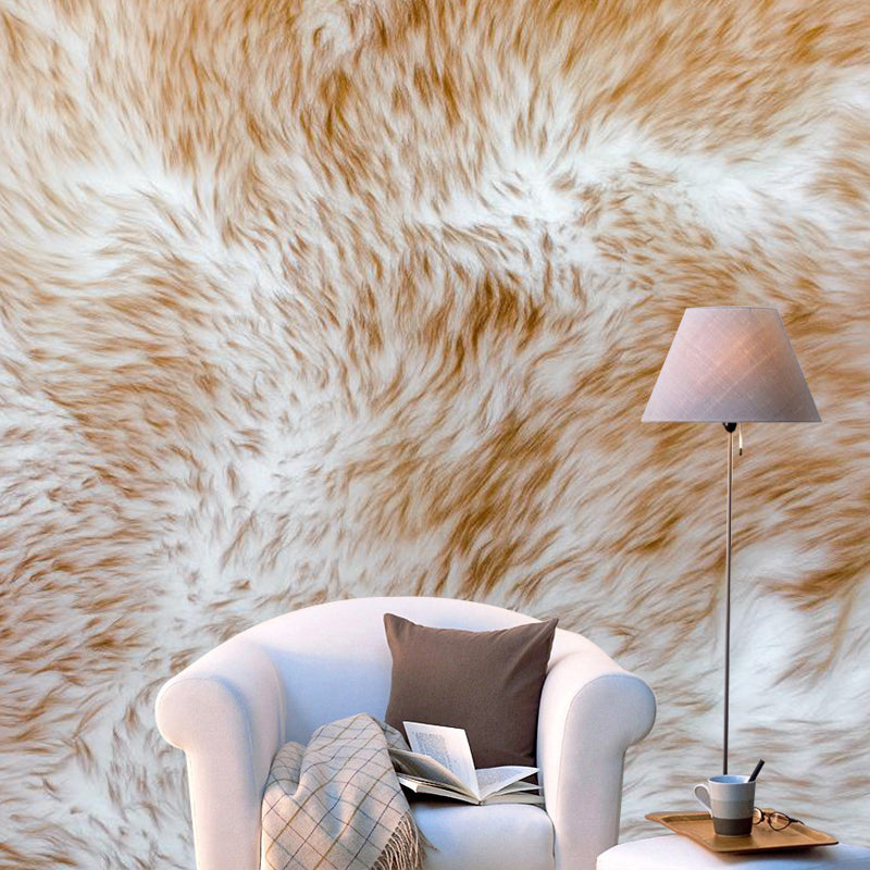 Soft Color Animal Skin Mural Decal Stain Resistant Contemporary Study Room Wall Covering
