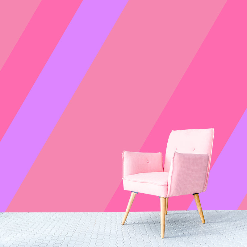 Art mural non tissé de couleur claire à géométrie extra large pour la décoration de la maison, personnalisé