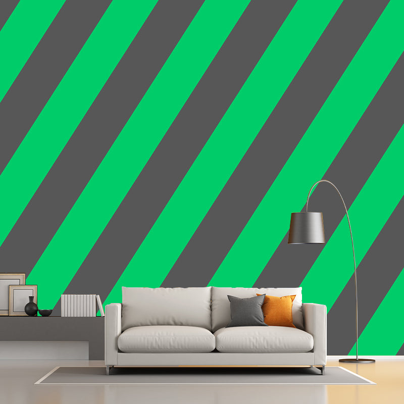 Art mural non tissé de couleur claire à géométrie extra large pour la décoration de la maison, personnalisé