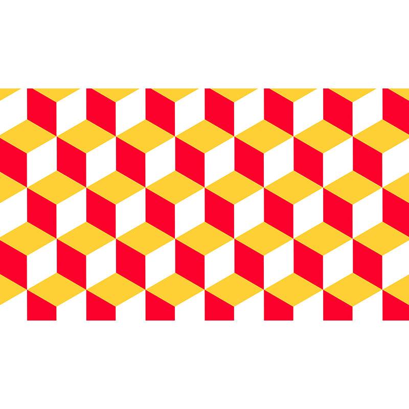 Huge Stylish Graphic Wall Mural Boys Room Geometry Wall Art in Pastel Color, Stain-Proofing