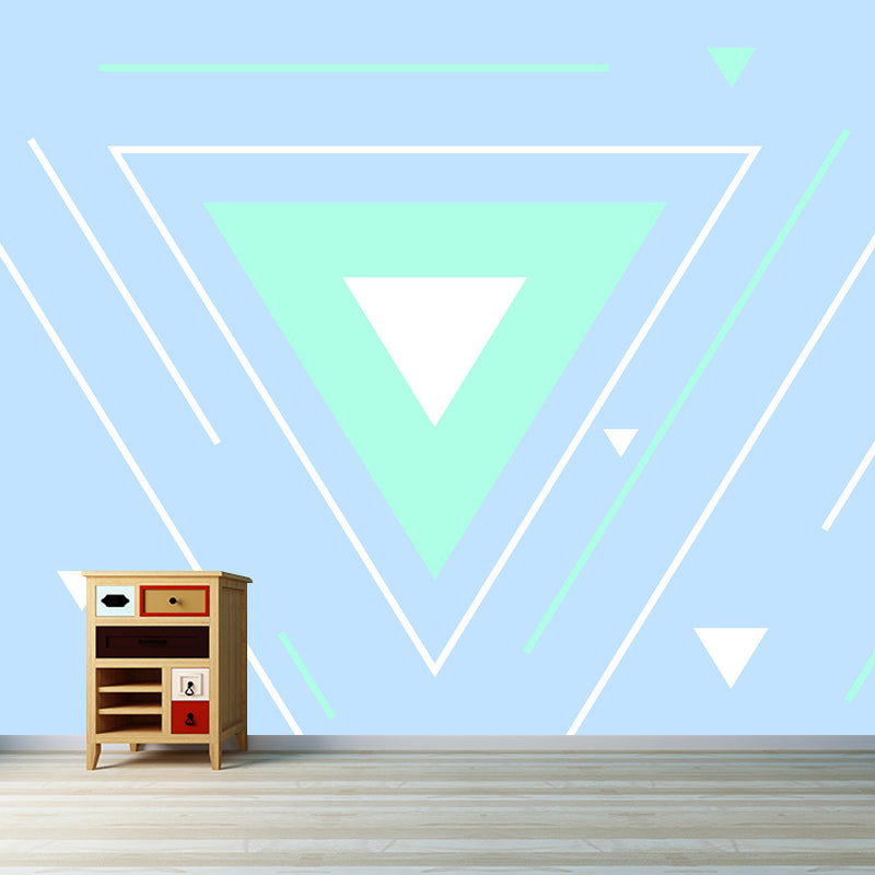 Fancy Geometric Pattern Mural Wallpaper Modern Non-Woven Wall Decor, Made to Measure