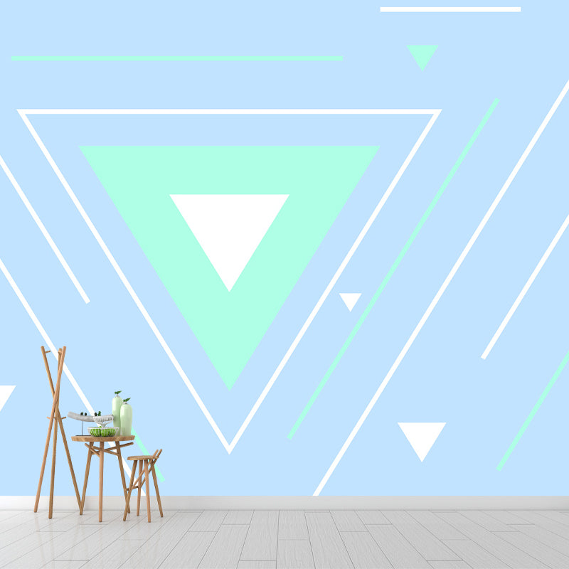 Fancy Geometric Pattern Mural Wallpaper Modern Non-Woven Wall Decor, Made to Measure