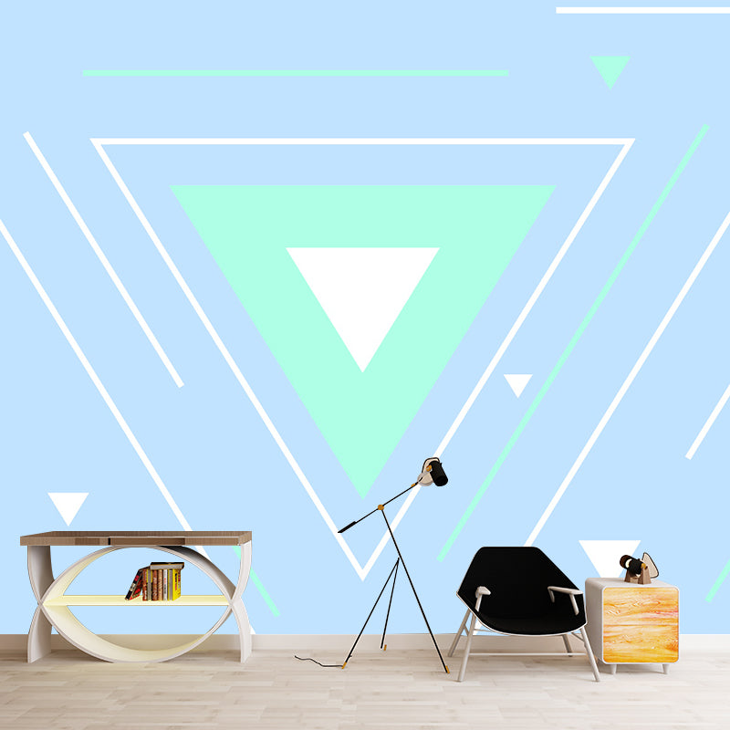 Fancy Geometric Pattern Mural Wallpaper Modern Non-Woven Wall Decor, Made to Measure