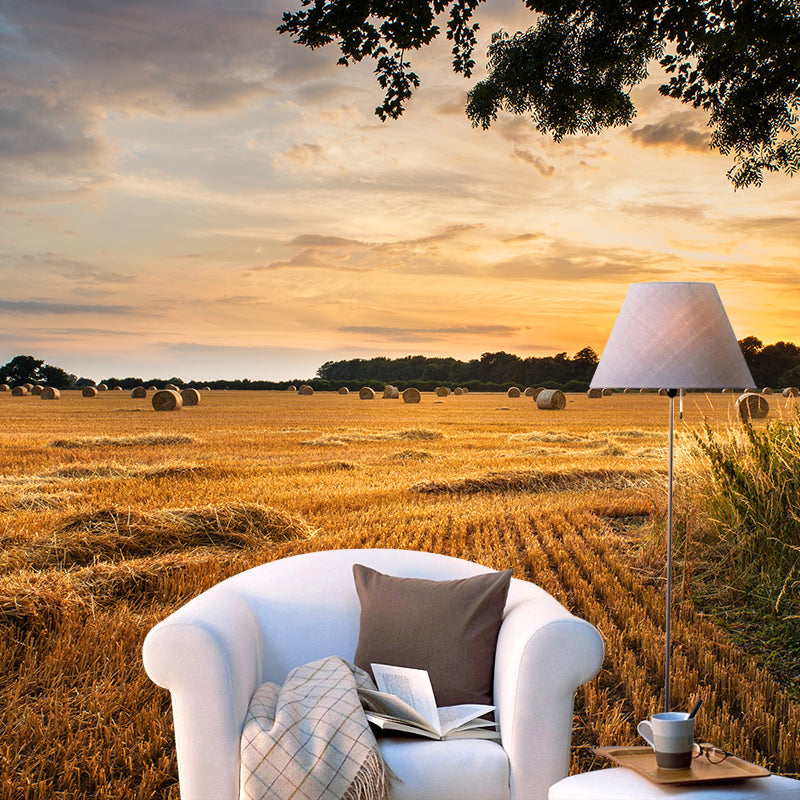 Vast Cornfield Wall Mural Contemporary Decorative Kitchen Wall Art, Custom Size Available