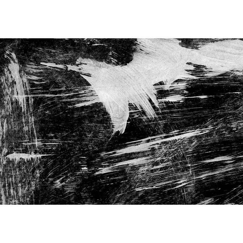 Black Brush Stroke Pattern Mural Decal for Decoration Modern Living Room Wall Art