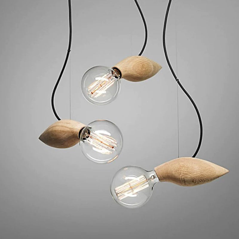 Globe/Oval/Pumpkin Bamboo Pendant Light Modern 1-Light Beige Suspended Lighting Fixture over Dining Table