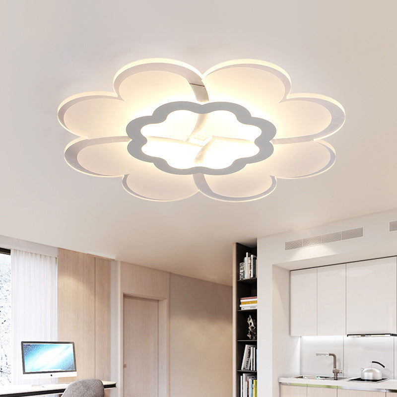 Ultrasottile Mulino a Vento/Gear/Fiore Flush Mount Semplice Acrilico Soggiorno LED Soffitto Flushmount Lampada in Bianco