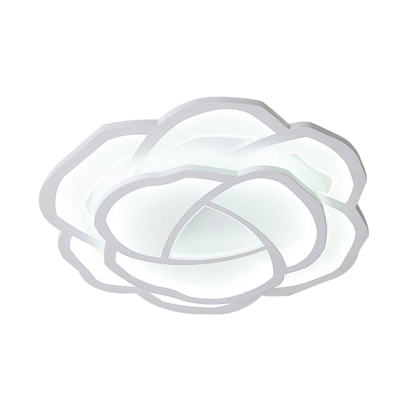 Baby Bedroom Flower LED Ceiling Lamp Acrylic Modern Pretty White Flush Ceiling Light