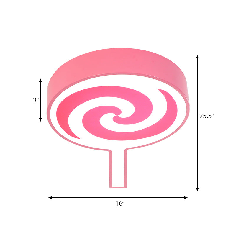 Lollipop Kindergarten encastré plafonnier acrylique Cartoon plafonnier