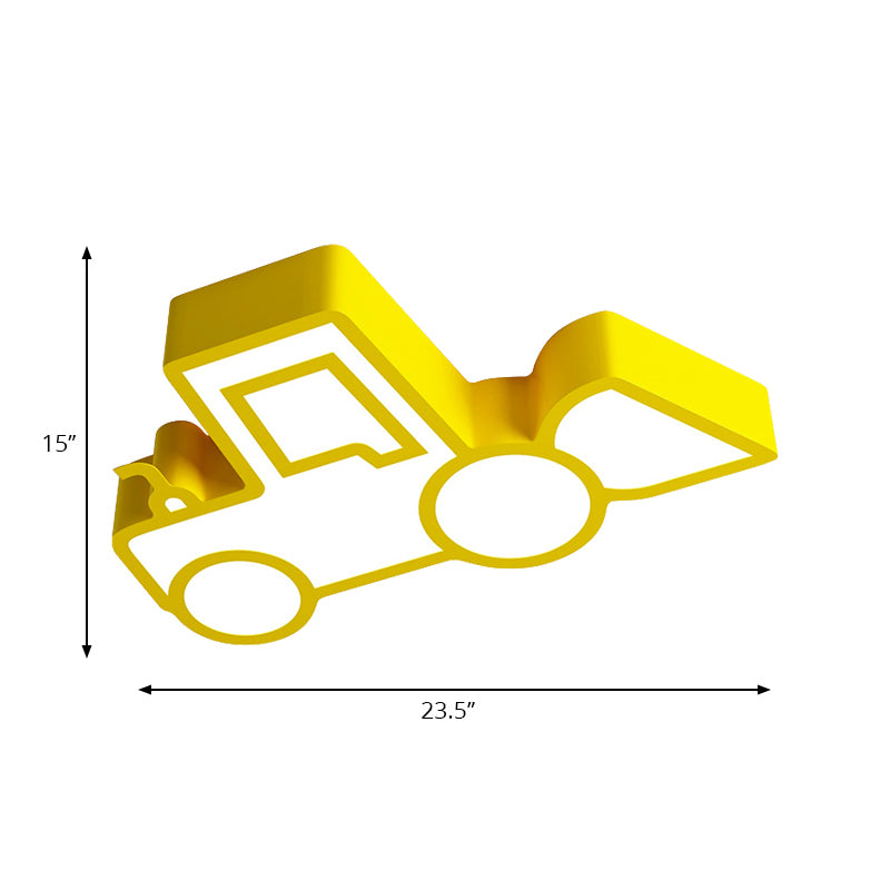 Cartoon Car Ceiling Light Acrylic Flush Mount Ceiling Light for Bedroom