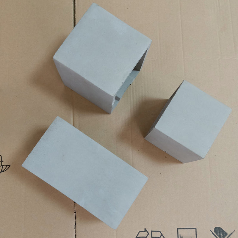 Würfel/Quaderzement Flush Mount Wall Light Nordic 1 Kopf grau nach oben nach unten nach unten, 4 "/5"/7 "breit