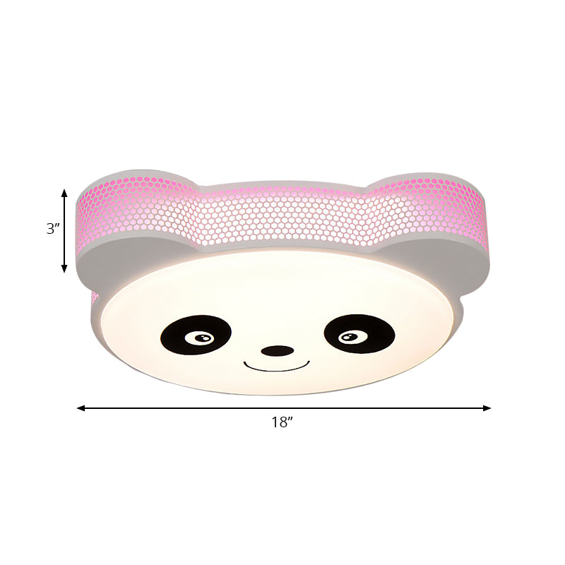 Cartoon Panda Unterputz-Deckenleuchte, Acryl-Deckenleuchte für den Kindergarten