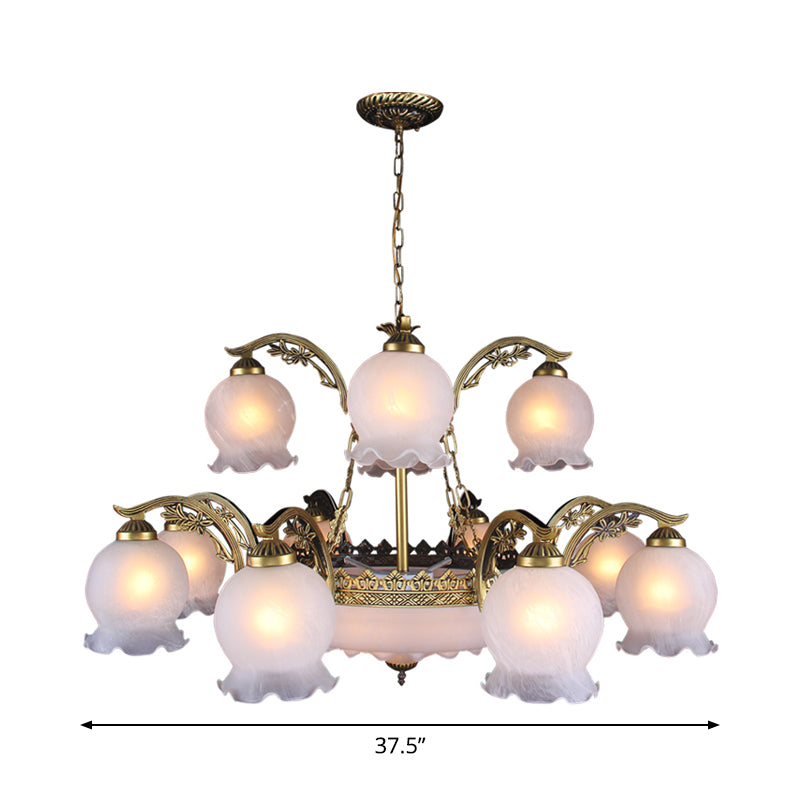 15 têtes d'éclairage de lustre