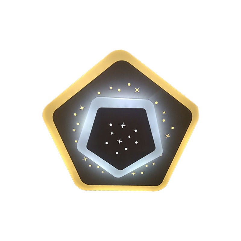 Triangle / rhombus / étoile mince appicatrice de chambre à coucher acrylique moderne LED étoile étoile flasqueur mural lumière en blanc