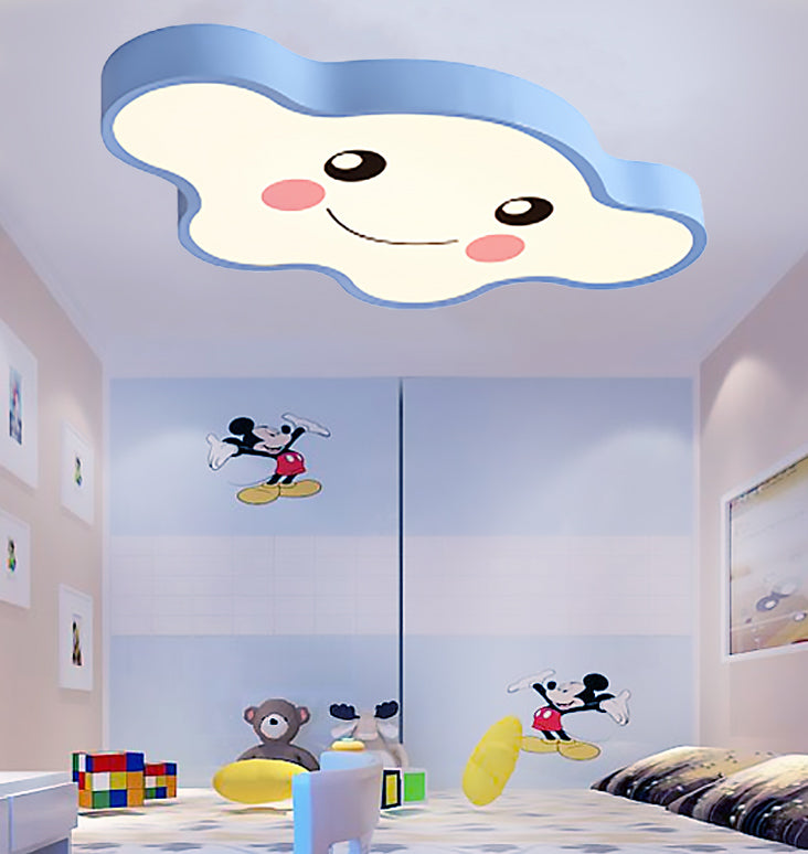 Cloud - Themed Kid Bedroom Massimale Flush Mount Acrylic Cartoon Flush Monte Massimale Light