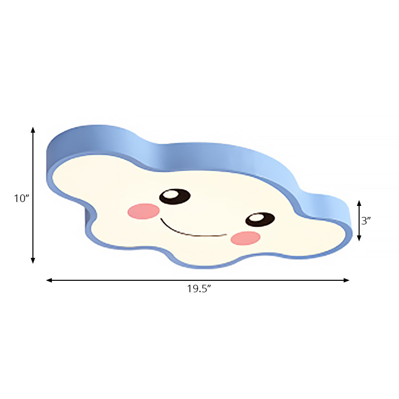 Cloud-Themed Kid Schlafzimmer Decke Flush Mount Acryl Cartoon Flush Mount Deckenleuchte