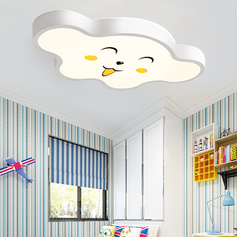 Cloud-Themed Kid Schlafzimmer Decke Flush Mount Acryl Cartoon Flush Mount Deckenleuchte