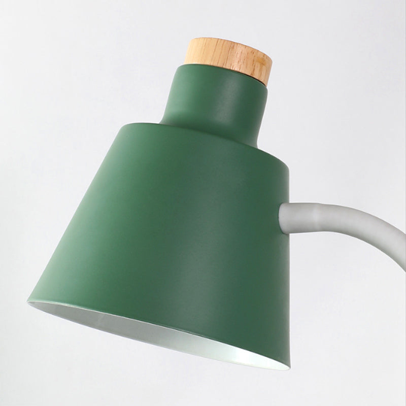 1 Head Bucket Desk Light Nordic Style Metal Desk Lamp for Child Bedroom