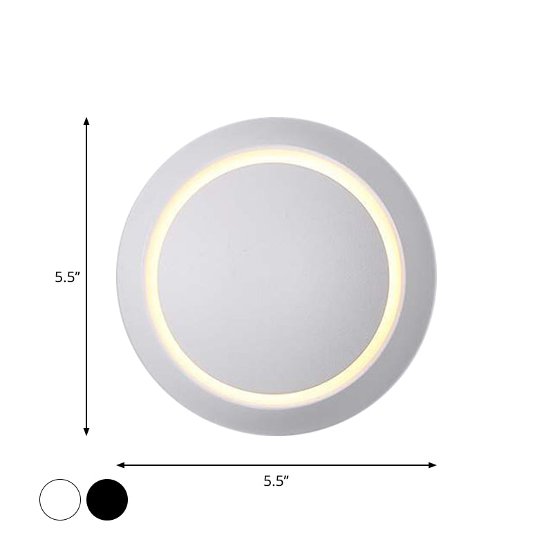 Bewegable Moon Wall Light Noordse metalen Zwart/Wit/Roze LED VLOK Mount Wand SCONCE IN WIT/GEELLICHT