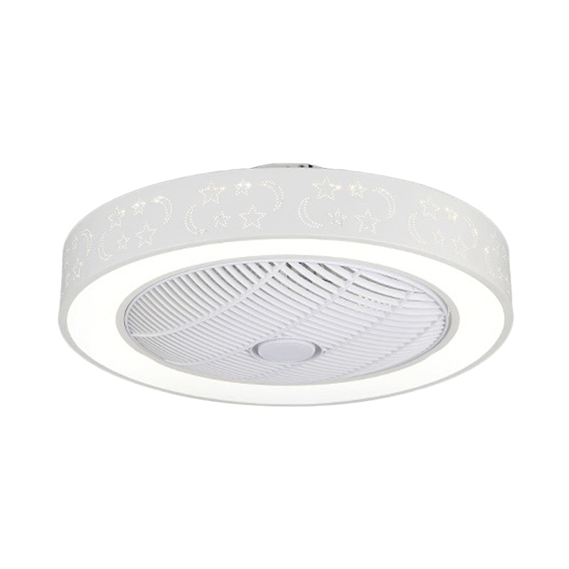 22 "breites Schlafzimmer mit breitem LED -Schlafzimmer mit zeitgenössischer weißer Hangleuchte Leuchte mit runden Acrylschatten