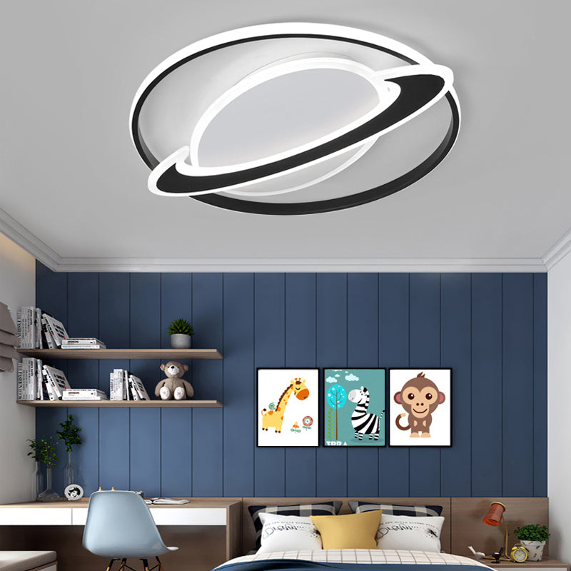Slim Panel Planet Inbouwlamp Creatieve acryl LED-plafondlamp voor jongensslaapkamer