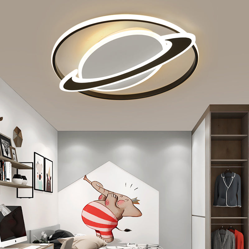 Slim Panel Planet Inbouwlamp Creatieve acryl LED-plafondlamp voor jongensslaapkamer