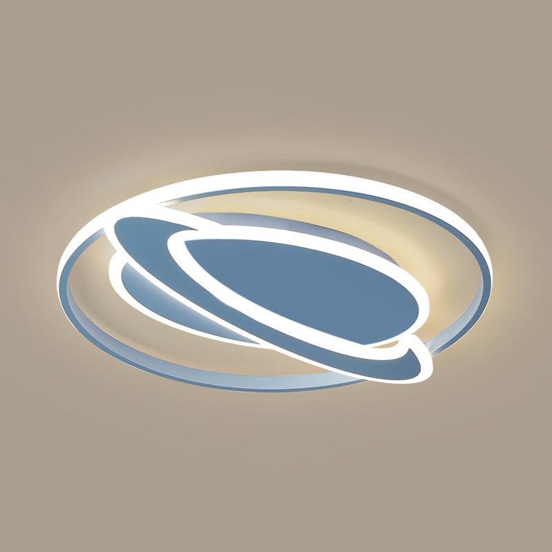 Slim Panel Planet Inbouwlamp Creatieve acryl LED-plafondlamp voor jongensslaapkamer