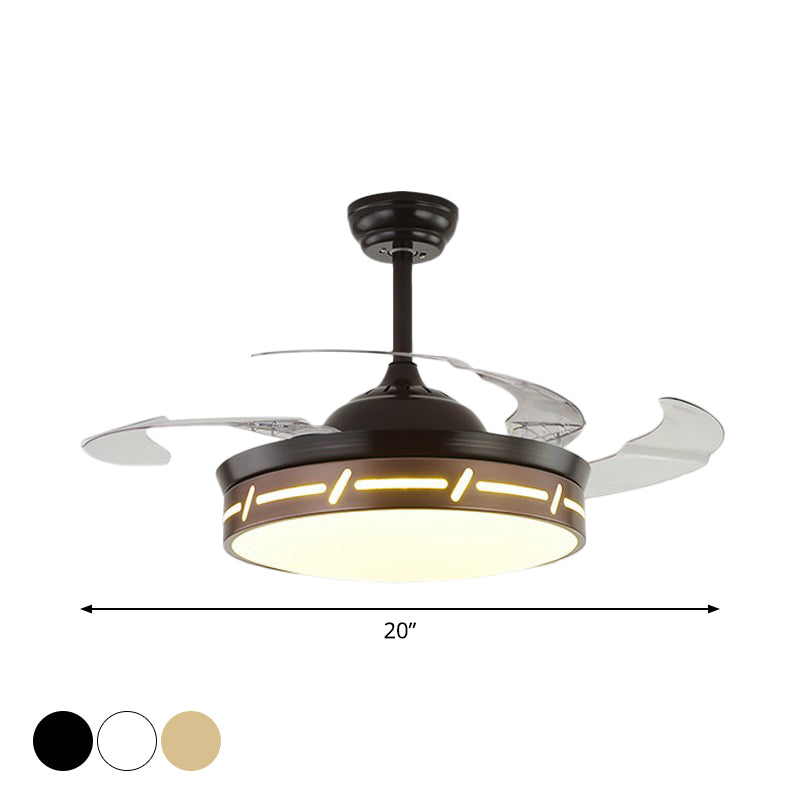 4 Klingen LED Schlafzimmer Halbflus
