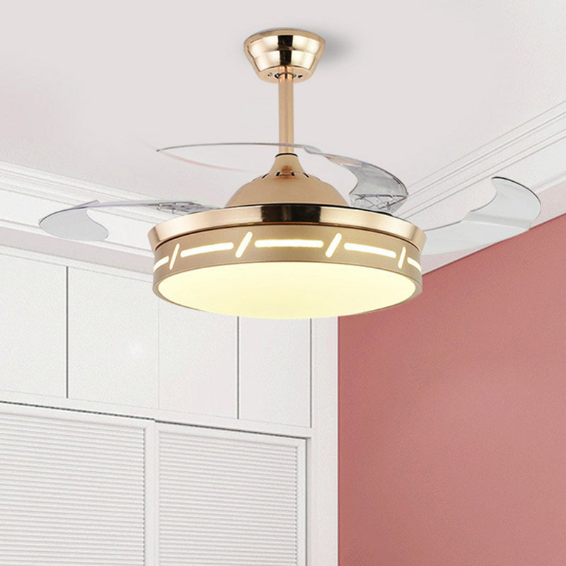 4 Klingen LED Schlafzimmer Halbflus