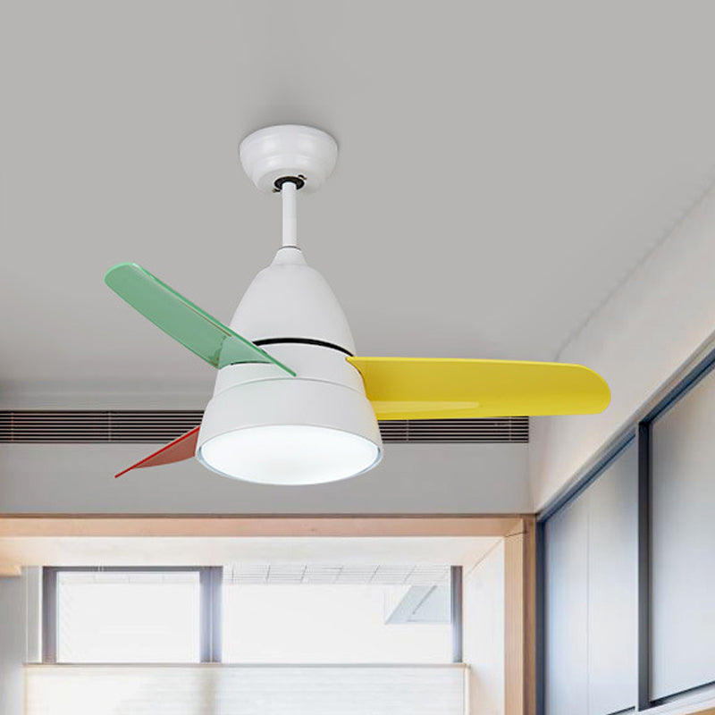 LED LED de 36 "LED PROSSIBLE PRINCIPAGE LAMPE Classic acrylique Conine à montage semi-flush Lumière avec 3 lames