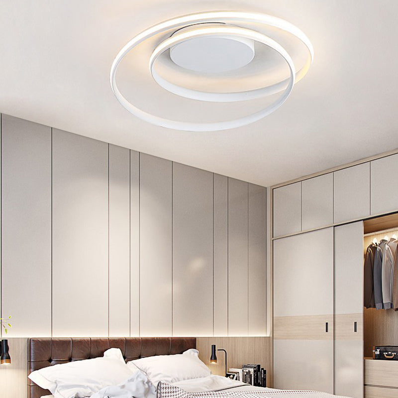Acrylic Strap Circle Ceiling Mount Light Kid Bedroom Hallway Modern LED Ceiling Lamp
