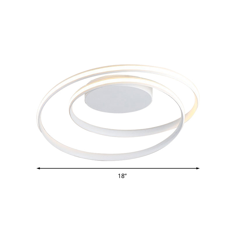Acrylic Strap Circle Ceiling Mount Light Kid Bedroom Hallway Modern LED Ceiling Lamp